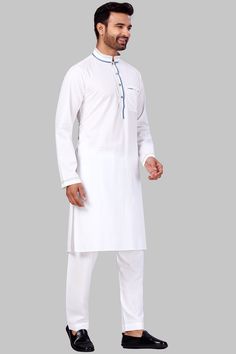 Product Features: Top Color: White Bottom Color: White Work: Solid Top Fabric: Fine poly and cotton mix Bottom Fabric: Fine poly and cotton mix Pack Of: 1 Kurta : 1 Salwar Occasion: Partywear Disclaimer: There will be slight difference in digital to actual image White Cotton Casual Sets, Casual White Cotton Sets, Casual White Fitted Kurta, White Cotton Long Sleeve Kurta, White Cotton Tops For Eid, Casual White Top For Eid, White Casual Tops For Festive Occasions, White Casual Top For Festive Season, White Casual Festive Top