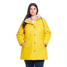 Keep the rain at bay wearing this women's Weathercast hooded rain coat.Click on this WOMEN'S GUIDE to find the perfect fit and more! Keep the rain at bay wearing this women's Weathercast hooded rain coat. Click on this WOMEN'S GUIDE to find the perfect fit and more! FEATURES Slick woven water-resistant exterior 2 side pockets Attached hood Snap & zipper front Long sleeves with adjustable snap-tab cuffs Fully lined Plush cozy lining inside the hood and back yokeFIT & SIZING 34-in. length from sho Casual Weatherproof Raincoat For Cold Weather, Solid Raincoat With Drawstring Hood For Rainy Weather, Waterproof Solid Parka For Rainy Season, Solid Parka With Double-lined Hood For Rainy Weather, Solid Raincoat With Drawstring Hood, Spring Raincoat With Double-lined Hood For Rainy Weather, Cold Weather Hooded Raincoat With Double-lined Hood, Weatherproof Solid Color Parka For Rainy Weather, Hooded Raincoat With Drawstring For Rainy Season