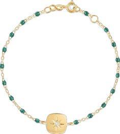 Gigi Clozeau - Miss Gigi Emerald diamond bracelet, Yellow Gold, 6.7 Sparkling Diamond, Emerald Diamond, Sparkle Diamonds, Diamond Bracelet, Emerald, Yellow Gold, Bracelet, Yellow, Gold