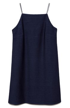 Easily dress up or down this simply chic minidress that will have you gliding through afternoon cocktails and evening dinners effortlessly. Slips on over head Square neck Sleeveless 47% polyester, 46% cotton, 7% elastane Machine wash, line dry Imported Afternoon Cocktails, Simply Chic, Blue Fits, Nordstrom Store, Square Neck, Mango, Cotton Blend, Dress Up, Slip On