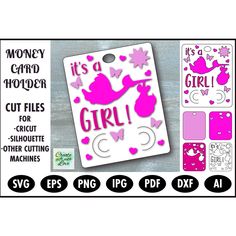 it's a girl cut file for silhouette cutting machine