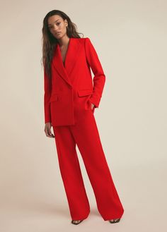 pomodoro Suits For Women Stylish, Red Pantsuit, The Suits, Pant Suits For Women, Christmas Suit, Fall Pants, Pantsuits For Women, Red Suit, Power Suit