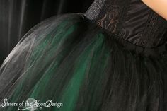 "Bridal Style tutu tulle skirt floor length! Made from 65+yards, five layers of soft smooth two black layers on top of three green layers on bottom Bridal tulle, all layers have been gathered and serged to the soft black fabric covered elastic waistband. This skirt is not made yet, It is made when ordered! Measurement: Sizes go by smallest waist size tutu will fit to largest Hips tutu fits over XSmall 24\"-34\"inches Small 26\"-38\"inches Medium 30\"-40\"inches Large 34\"-48\"inches XLarge 38\"- Black Crinoline Petticoat For Wedding, Elegant Fitted Green Tutu Dress, Black Crinoline Skirt For Wedding, Wedding Black Tulle Petticoat, Black Tulle Petticoat For Wedding, Black Wedding Petticoat, Black Skirt With Attached Cancan For Wedding, Green Tulle Tutu Dress For Wedding, Green Tulle Skirt Tutu Dress For Wedding