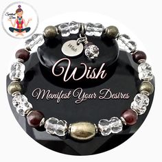 WISH Manifestation Energy Healing Crystal Reiki Gemstone Bracelet – Spiritual Diva Jewelry Manifestation Energy, Crystals For Manifestation, Crystal Reiki, Raise Your Vibration, Mind Power, Power Crystals, Overcoming Fear, Manifestation Affirmations, Spiritual Healing