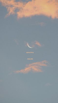 an airplane flying in the sky with a crescent on it's side and words written below