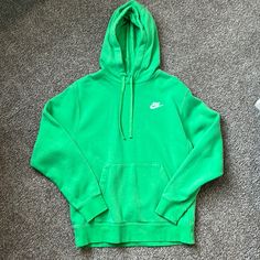 Awesome Green Color, New Without Tags, Perfect Condition Size Small Nike Green Hoodie, Nike Crew Neck Hoodie For Spring, Nike Hoodie With Ribbed Cuffs For Spring, Nike Hoodie For Spring, Nike Spring Sweatshirt With Drawstring Hood, Nike Fleece Hoodie For Spring, Nike Spring Hoodie Sweatshirt, Nike Casual Hoodie For Spring, Green Nike Sweatshirt For Fall