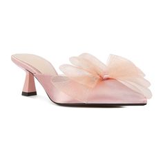 Step into a chic look with these London Rag Asma Organza women's heeled mules.Click this FOOTWEAR GUIDE to find the perfect fit and more! Step into a chic look with these London Rag Asma Organza women's heeled mules. Click this FOOTWEAR GUIDE to find the perfect fit and more! FEATURES Bow embellishment Kitten heelDETAILS Satin upper Polyurethane lining TPR outsole Pointed toe Slip-on Padded footbed Slip-resistant outsole 1.75-in. heel 0.39-in. platform Spot clean Imported Color: Pink. Gender: fe Cute Running Shoes, Prom 2023, Shoes Heels Pumps, Womens Heels, Heeled Mules, Gender Female, Kitten Heels, Running Shoes, Age Group