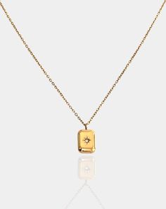 MATERIAL | signature MC stainless steel necklace + cz pavé diamond detail GOLD | 18k gold-plated stainless steel SILVER | polished stainless steel SIZE | CHAIN - 16" length + 1.5" extender + PENDANT - 0.4" x 0.3" rectangle DETAIL | hypoallergenic + water-resistant + sustainable CLOSURE | spring ring clasp Signature MC jewelry tag for authenticity Designed with love in USA Jewellery Photo, Will S, Rectangle Pendant, Jewelry Tags, Polished Stainless Steel, Steel Necklace, Stainless Steel Necklace, Amelie, Pave Diamonds