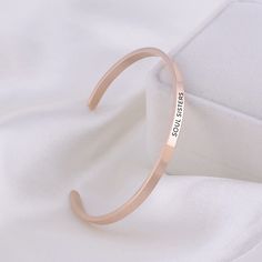 Celebrate your name with this charming bracelet,your name will be written upon. This classic piece of jewelry can be worn as a bracelet or an anklet. Wear it on to add a romantic touch to any outfit.Material: Copper Custom Name Rose Gold Bracelet, Minimalist Personalized Bangle Charm Bracelet, Elegant Stainless Steel Bracelet For Best Friend, Personalized Rose Gold Name Bangle, Personalized Rose Gold Name Bangle Bracelet, Personalized Rose Gold Metal Name Bracelet, Elegant Engraved Name Bracelet For Best Friend, Elegant Personalized Bangle For Friendship, Personalized Rose Gold Charm Bangle Bracelet