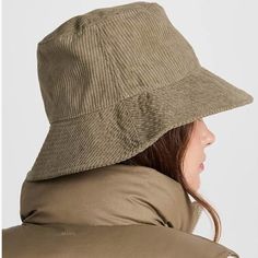 Nwt Madewell Corduroy Bucket Hat Winter Bucket Hat For Everyday Use, Winter Corduroy Hat With Curved Brim, Brown Cotton Bucket Hat For Winter, Brown Cotton Winter Bucket Hat, Winter Brown Cotton Bucket Hat, Spring Corduroy Hat With Curved Brim, Corduroy Hat With Curved Brim For Spring, Casual Corduroy Hat With Short Brim, Madewell Hats