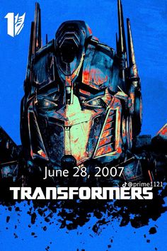 an image of a poster for the movie's upcoming film, transformers is shown