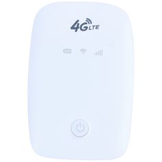 the 4g lte router is white