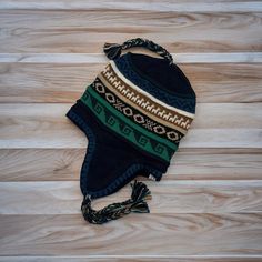 blue Reversible Alpaca Chullo Beanie (ROUND EAR). Size L. Colorful Combinations, Different Hats, Vip Group, Natural Dyes, The Outdoors, Snowboarding, The Wind, Color Choices, Peru