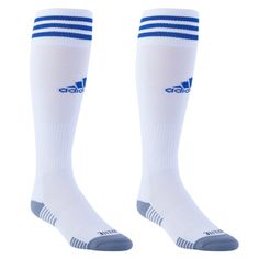 {Nwt} Adidas Copa Zone Cushion Iv Soccer Socks Large (Shoe Size: Men's 9-13 | Women's 10-12) White/Cobalt Blue Adidas Logo & Stripes (Cobalt Blue) Arch & Ankle Compression For Added Stability Lightweight Construction For A Close & Comfortable Fit Targeted Cushioning On Heel & Toe For Shock Absorption Aeroready Drying Technology Climalite Moisture Wicking Yarns Ensure Legs & Feet Stay Cool & Dry Over The Calf Made In Costa Rica 98% Recycled Nylon, 2% Lycra Elastane 5147295d Unisex Tags: Nwt, New Soccer Socks, Performance Wear, Blue Adidas, White Adidas, Adidas Logo, Cobalt Blue, Costa Rica, Adidas Men, Cobalt