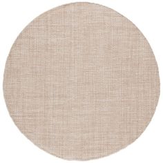 a round beige rug on a white background