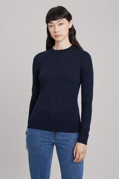 A perfect everday garment, The Merino Wool Sweater is a versatile, easy to layer piece that belongs in every women's wardrobe. Knitted from 100% traceable, extra-fine Merino wool, this lightweight, slim fit crewneck goes with just about anything. Don it with a pair of jeans or pull it over a shirt, regardless it's made to stand the test of time, so you can wear it over and over.