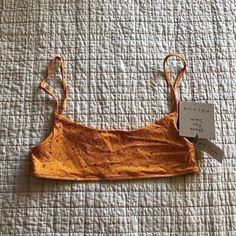 Nwt Bikini Top From Pacsun! Yellow/Orange Floral Pattern Nonadjustable Straps Size M, Could Fit S-M. Brand New, In Perfect Condition. Feel Free To Leave Any Questions Or Offers! Seamless Swimwear For Summer Festivals, Orange Summer Swimwear With Adjustable Straps, Orange Swimwear With Adjustable Straps For Pool, Orange Seamless Swimwear For The Beach, Orange Seamless Swimwear For Beach, Seamless Orange Beach Swimwear, Orange Swimwear With Adjustable Straps, Orange Seamless Swimwear For Vacation, Fitted Orange Swimwear With Adjustable Straps