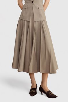 Step out in style with our Classic Midi Skirt. Featuring a pleated high-waisted design, and a side zipper closure, this midi length skirt is sure to become your go-to piece for elegant occasions. The perfect blend of comfort and sophistication.Fabric: Cotton, Polyester Ballet Core, Hunny Bunny, Skirt Pleated, Midi Length Skirts, Christian Clothing, Summer 2024, Fabric Cotton, Midi Length, Pleated Skirt