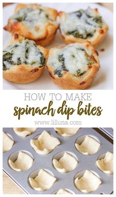 quick and easy spinach dip bites are the perfect appetizer for any party