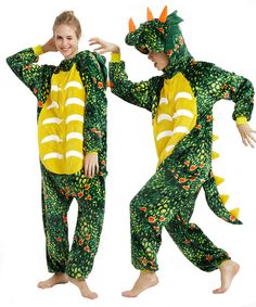 PRICES MAY VARY. Fleece, supper soft, warm and cozy Hooded triceratop dinosaur pajamas, tail design Animal cosplay costume for halloween, christmas, party, cosplay, homewear S for height 4'11-5'3, M for height 5'3-5'7, L for height 5'7-5'10, XL for height 5'10-6'3 CASABACO Dinosaur Costume Onesie Adult Women Novelty Onepiece Pajamas Adult Dinosaur Costume, Costume Dinosaure, Onesie Pajama, Dinosaur Onesie, Holloween Costumes, Dinosaur Dragon, Dinosaur Halloween Costume, Dinosaur Halloween, Animal Onesie