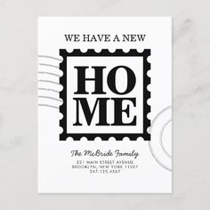 we have a new home postcard