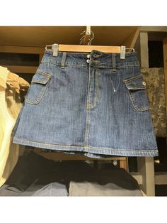 41964680380463 Denim Mini Skirts, Skirts 2023, Summer Vintage, Empire Dress, Cotton Bottoms, Grunge Style, Y2k Streetwear, Denim Mini, Vintage Summer