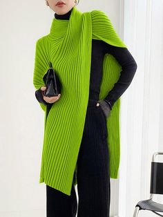 Loosen Plain Urban Asymmetrical Sweater | stylewe Casual Solid Asymmetrical Sweater, Casual Asymmetrical Sweater, Trendy Asymmetrical Sweater For Winter, Asymmetrical Sweater For Winter, Chic Sweater With Asymmetrical Hem For Winter, Asymmetrical Stretch Sweater For Winter, Stretch Asymmetrical Winter Sweater, Stretch Asymmetrical Sweater For Winter, Winter Stretch Asymmetrical Sweater