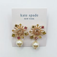 Kate Spade firework earrings. -brand new  -comes with pouch -combines shipping Firework Earrings, Fireworks, Jewelry Earrings Dangle, Kate Spade, Dangle Drop Earrings, Dangle Earrings, Jewelry Earrings, Pouch, Ships