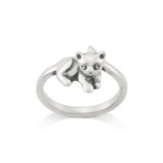 Buy Sweet Kitten Ring for USD 78.00 | James Avery Silver Cat Design Promise Ring, Silver Ring With Cat Design For Anniversary, Adjustable Cat Design Rings, Silver Promise Ring With Cat Design, Silver Anniversary Ring With Cat Design, Sterling Silver Cat Design Rings For Anniversary, Adjustable Cat Design Ring As Gift, Anniversary Sterling Silver Rings With Cat Design, Adjustable Sterling Silver Cat Design Rings