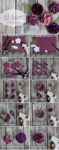 step by step instructions on how to make paper flowers