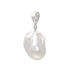 ~ Beautiful large white baroque freshwater pearl pendants with a sterling silver bail ~ Popular for gifts year-round! ~ These stunning pearls are the same used for the earrings in all of Jean Joaillerie's collections and range from 20- 25+ mm | 3/4 of an inch to an inch+. The extra-large size is the same pearls used for the runway size earrings and is enormous ( averaging 1.5 inches long, 1/2-3/4 of an inch wide ) ~ The bail ( including the jump ring ) is 1/2 inch / 12.5 cm so this makes a fanta Pearl Lariat Necklace, Freshwater Pearl Drop Earrings, Pendant Bails, Baroque Pearl Necklace, Gold Statement Necklace, White Freshwater Pearl, Diamond Charm, Pearl Pendant Necklace, Baroque Pearls