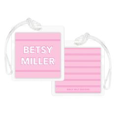 [ DETAILS: ] * 2.75" x 2.75" before lamination * Professionally printed and laminated * Includes (1) laminated tag with plastic loop * Double sided printing included * Perfect for your child's backpack * Please leave personalization in personalization box or note to seller at checkout FAQ's:  https://bit.ly/3r5CSqu TERMS & CONDITIONS: You may not sell, redistribute, or make any other commercial use of any item in my shop for either nonprofit or profitable causes without prior approval by Emily Wilt Designs. Notwithstanding any of these Terms, Emily Wilt Designs reserves the right, without notice and in our sole discretion, to terminate your use of our products and templates, and to cancel any future orders. Playful Pink Rectangular Bag, Playful Pink Rectangular Bags, Trendy Pink Luggage Tag For Travel, Customizable Pink Luggage Tag For Travel, Customizable Pink Rectangular Bag, Customizable Pink Rectangular Bags, Pink Rectangular Bag For Personalized Gift, Trendy Rectangular Luggage Tag, Customizable Rectangular Pink Bag