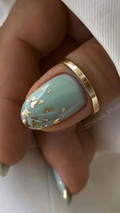 Spring Classy Nails, Sophisticated Nails Classy, Eucalyptus Nails, Boho Chic Nails Designs, Dainty Nail Designs, Nails With Foil Flakes, Feminine Nail Designs, Elegant Gel Nails, Dip Powder Nails Ideas Spring