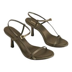 Simple Yet Chic, These Strappy Heels Are The Perfect Pick To Tie Together Any Look. Throw On With A Dress Or Denim To Instantly Elevate It. Features & Fabric Round Toe Adjustable Ankle Strap 2.5" Heel Padded Footbed Polyurethane Summer T-strap Heels With 4-inch Heel, Trendy Formal Sandals With Straps, Formal T-strap Slingback Sandals For Summer, High Heel Sandals With Adjustable Straps, Chic Slingback Sandals With Round Toe And Adjustable Straps, Chic T-strap Slingback Sandals With Heel Strap, Chic T-strap Heels In Synthetic Material, Summer Formal T-strap Slingback Pumps, Chic Synthetic T-strap Heels