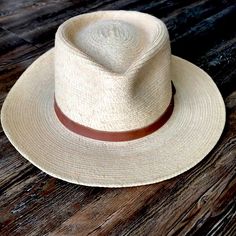 Fedora Handcrafted Of Palm Leaves In Guatemala. Super Cute Spring/Summer Hat! Never Been Worn :) Summer Fedora With Short Brim For Everyday, Fitted Brown Straw Hat For Vacation, Fitted Flat Brim Panama Hat For Beach, Fitted Brown Sun Hat For Vacation, Fitted Panama Hat For Everyday Summer Wear, Summer Panama Fedora Hat For Everyday Wear, Summer Panama Hat With Curved Brim For Everyday, Summer Fedora Panama Hat For Everyday, Summer Fedora With Curved Brim For Everyday