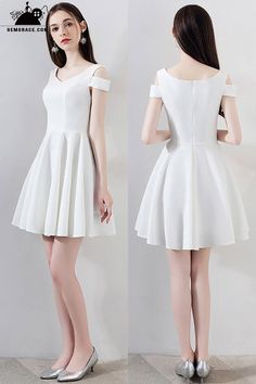 Cheap Homecoming Dresses Simple Little White Short Homecoming Dress Aline #MXL86038 at GemGrace. View more special Special Occasion Dresses,Homecoming Dresses,Cheap Homecoming Dresses,Short Homecoming Dresses,White Homecoming Dresses,Cute Homecoming Dresses,Simple Homecoming Dresses,Off the Shoulder Homecoming Dresses now? #GemGrace To buy delicate gowns at affordable prices. Over 399 new styles added, shop now to get $5 off! All free shipping! White A-line Cocktail Dress, White Mini Dress With Back Zipper For Cocktail, White A-line Dress With Back Zipper, White Mini Dress With Fitted Bodice And Back Zipper, White Mini Dress With Back Zipper And Fitted Bodice, Wedding Mini Dress With Back Zipper, White V-neck Dress For Banquet, White V-neck Mini Dress With Back Zipper, Formal Summer Mini Dress A-line Silhouette