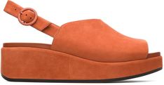 Misia Sandals for Women - Summer collection - Camper USA Justin Boots Womens, Camper Shoes, Leather Industry, Sandal Online, Justin Boots, Peep Toe Sandals, Puma Women, Sandals For Women, Nubuck Leather