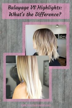 What's the difference between a balayage and highlights? Why are balayages more expensive than highlights? Aren't balayages and highlights the same thing?! Get the answers to these questions and more. All Over Head Highlights, Going From Highlights To Balayage, From Blonde Highlights To Balayage, Lower Balayage Hair, Baylage Hair Vs Highlights, Balayage Or Highlights, How To Go From Highlights To Balayage, Highlights Using Cap Before And After, Balayage Vs Ombre Vs Highlights