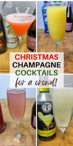 christmas champagne cocktails for a crowd