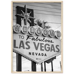 a black and white photo of the welcome sign to fabulous las vegas, nv