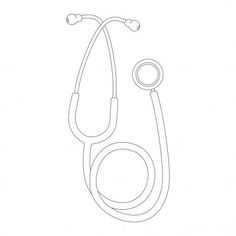 a medical stethoscope on a white background