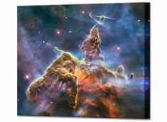 the pillars of stars in space are visible from an image taken by nasa's hubble telescope