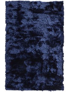 a blue rug on a white background