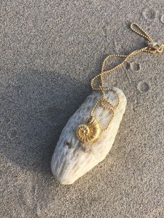 The ocean around your neck! This beautiful seashell charm necklace is made with 14k gold filled waterproof materials, and a pendant that is plated with the same luxury materials the Oscar statues are made with. Perfect for a boho bridal look or gift for the beach lover. Materials:  14k gold filled ball chain (waterproof, non-tarnish) 14k luxury gold plated nautilus shell pendant Custom made so you can choose your perfect length! --PROCESSING-- Necklace is custom made to order. Please allow 3 - 7 Gold Spiral Jewelry For The Beach, Seashell Charm Necklace, Gold Shell Necklace, Oyster Shell Crafts, Nautilus Shell, Mermaid Gifts, Seashell Jewelry, Beach Bridal, Seashell Necklace