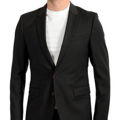 Hugo Boss Men's "Aldons-Gsu" Black 100% Wool Two Button Blazer Us 38r It 48r Product Details Retail Value: $595.00 This Is Authentic Hugo Boss Men's "Aldons-Gsu" Black 100% Wool Two Button Blazer Sku: Bb-Wh-2748 Model: 50378927 10198884 01 001 Country/Region Of Manufacture: Germany Material: 100% Wool Chest: 19.5" Sleeves: 25.25" Shoulder: 17" Length: 28.25" Designer Black Blazer With Welt Pockets, Designer Black Blazer With Pressed Crease, Designer Black Suits With Welt Pockets, Modern Black Single-breasted Suit, Slim Fit Black Suits With Buttons, Black Slim Fit Blazer With Welt Pockets, Designer Black Suit For Business Casual, Black Business Suits With Button Closure, Black Slim Fit Suits With Welt Pockets