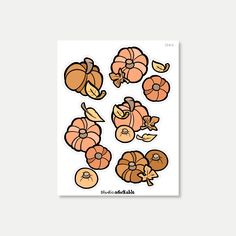 a sticker with different types of mushrooms on it