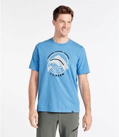 Men's Technical Fishing Graphic Tees, Short-Sleeve Go-dry Crew Neck T-shirt For Outdoor Activities, Casual Go-dry T-shirt For Outdoor, Casual Outdoor Go-dry T-shirt, Outdoor Moisture-wicking Relaxed Fit T-shirt, Cotton Moisture-wicking T-shirt For Outdoor, Blue Relaxed Fit T-shirt For Outdoor Activities, Blue Moisture-wicking T-shirt For Outdoor Activities, Outdoor Graphic Tee With Moisture-wicking, Graphic Tee For Outdoor Activities With Moisture-wicking