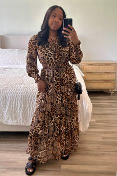 Turn it up a notch in our classy Mila Leopard Print Maxi Dress. This is a great special occasion dress, perfect for church, or brunch with the girls. Material: 100% Polyester Bohemian Embroidery Printed Leopard Dress Long Sleeve Maxi Dress Tie String Accent Modest Dress Bohemian Embroidery, Leopard Print Maxi Dress, Modest Dress, Special Occasion Dress, Leopard Dress, Sleeve Maxi Dress, Long Sleeve Maxi, Dress Long Sleeve, Natural Body