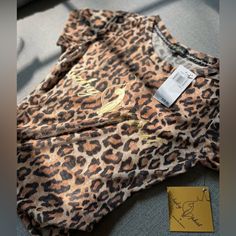 Baby Phat Xs Top. Cute Leopard Print. Top Is Translucent And Size Xs. Nwt Streetwear Baddie, Rhinestone Tees, Tied T Shirt, Cute Leopard, Fitted Tunic, People Clothes, Navy Blue Shirts, Red Baby, 2024 Christmas