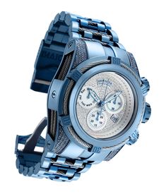 This incredible Invicta watch from the Reserve collection offers a Quartz movement, 1.8144 carats of authentic diamonds, and a sophisticated light blue, steel case. The face displays a white, silver, metal, mother of pearl, pave, oyster dial protected by our proprietary Flame Fusion Crystal. The design is completed by a light blue, steel, stainless steel band. This timepiece can resist water for up to 200m.The exceptional taste and distinguished palette of the connoisseur will discover timeless Steel Light, Diamond Watches For Men, Best Watches For Men, Invicta Watches, Blue Steel, 200m, Blue Band, Men's Watches, Stainless Steel Band